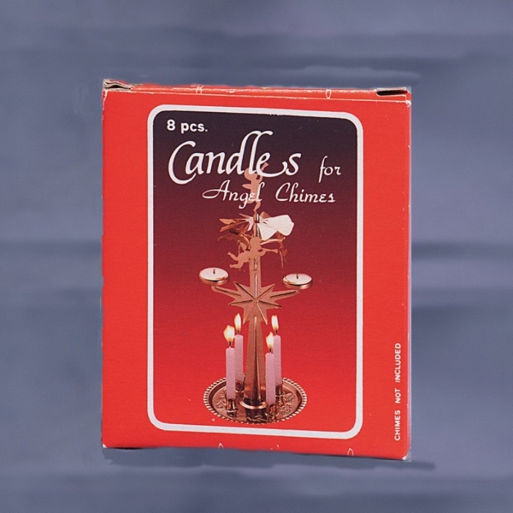 *(Box of 8) White Chime 1/2" Thin Taper Candles #52960 (NWT) #1 50% OFF SALE